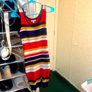 Striped bodycon dress